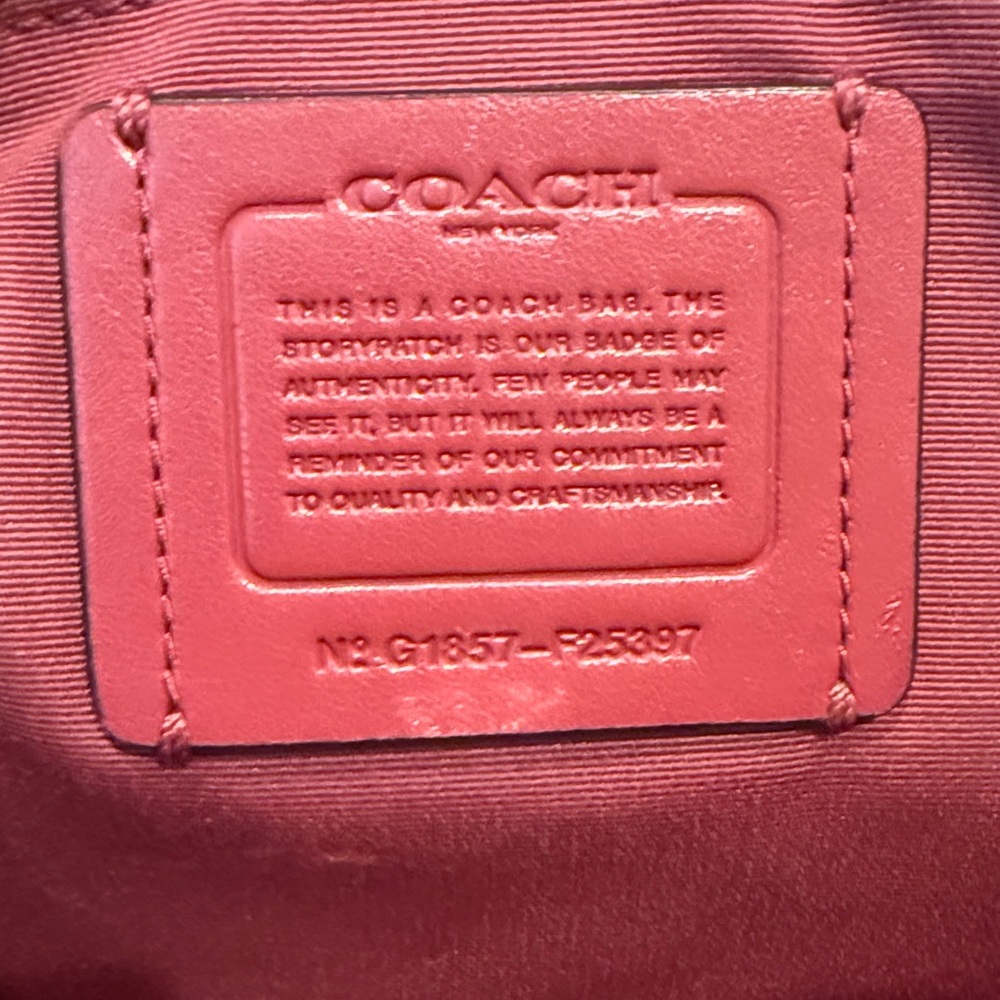 Coach Brooke Carryall Crossbody Leather Red Purse Shoulder Bag G1857-F25397 - Picture 6 of 16